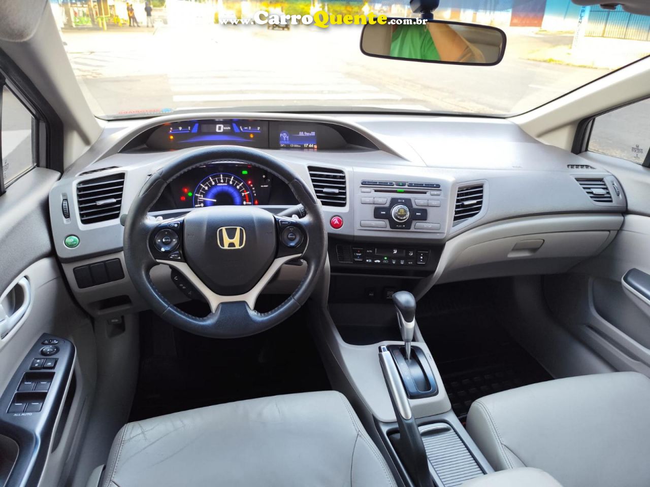 HONDA   CIVIC SEDAN LXR 2.0 FLEXONE 16V AUT. 4P   CINZA 2014 2.0 GASOLINA - Loja