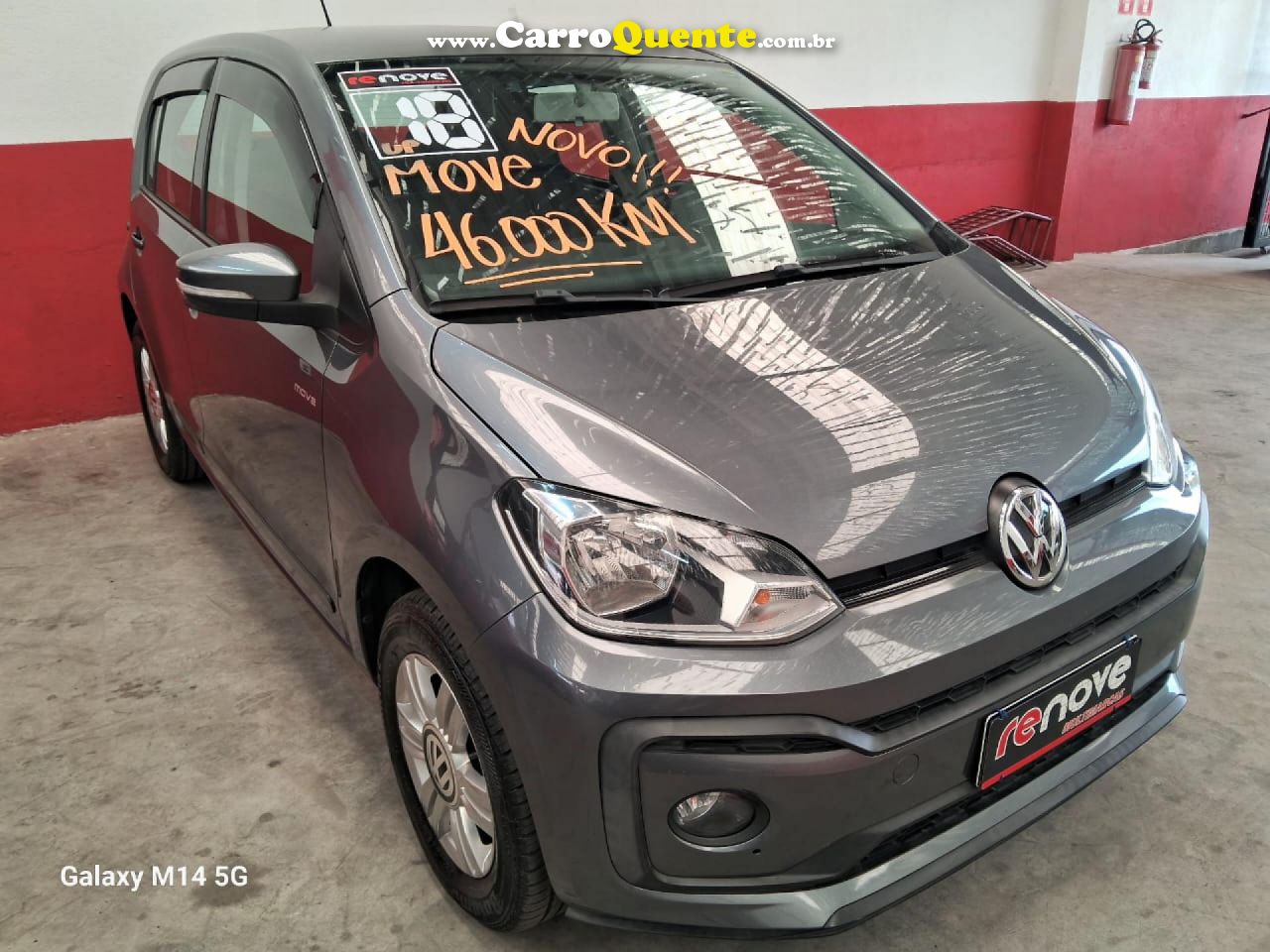 VOLKSWAGEN   UP! MOVE 1.0 TOTAL FLEX 12V 5P   CINZA 2018 1.0 FLEX - Loja