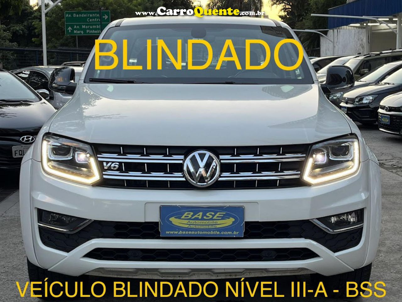 VOLKSWAGEN   AMAROK HIGHLINE CD 3.0 4X4 TB DIES. AUT.   BRANCO 2019 3.0 V6 T DIESEL - Loja