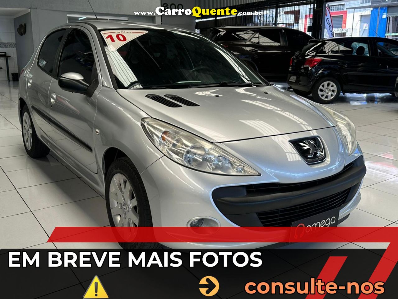 PEUGEOT   207 XS 1.6 FLEX 16V 5P AUT.   PRATA 2010 1.6 FLEX - Loja