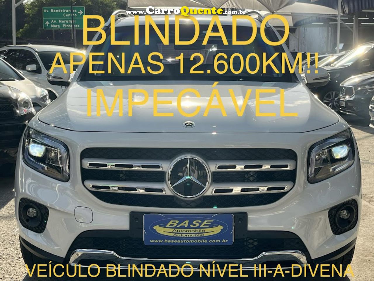 MERCEDES-BENZ   GLB 200 ADVANCE 1.3 TB 16V AUT.   BRANCO 2022 1.3 GASOLINA - Loja