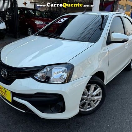 TOYOTA   ETIOS X PLUS 1.5 FLEX 16V 5P AUT.   BRANCO 2019 1.5 FLEX