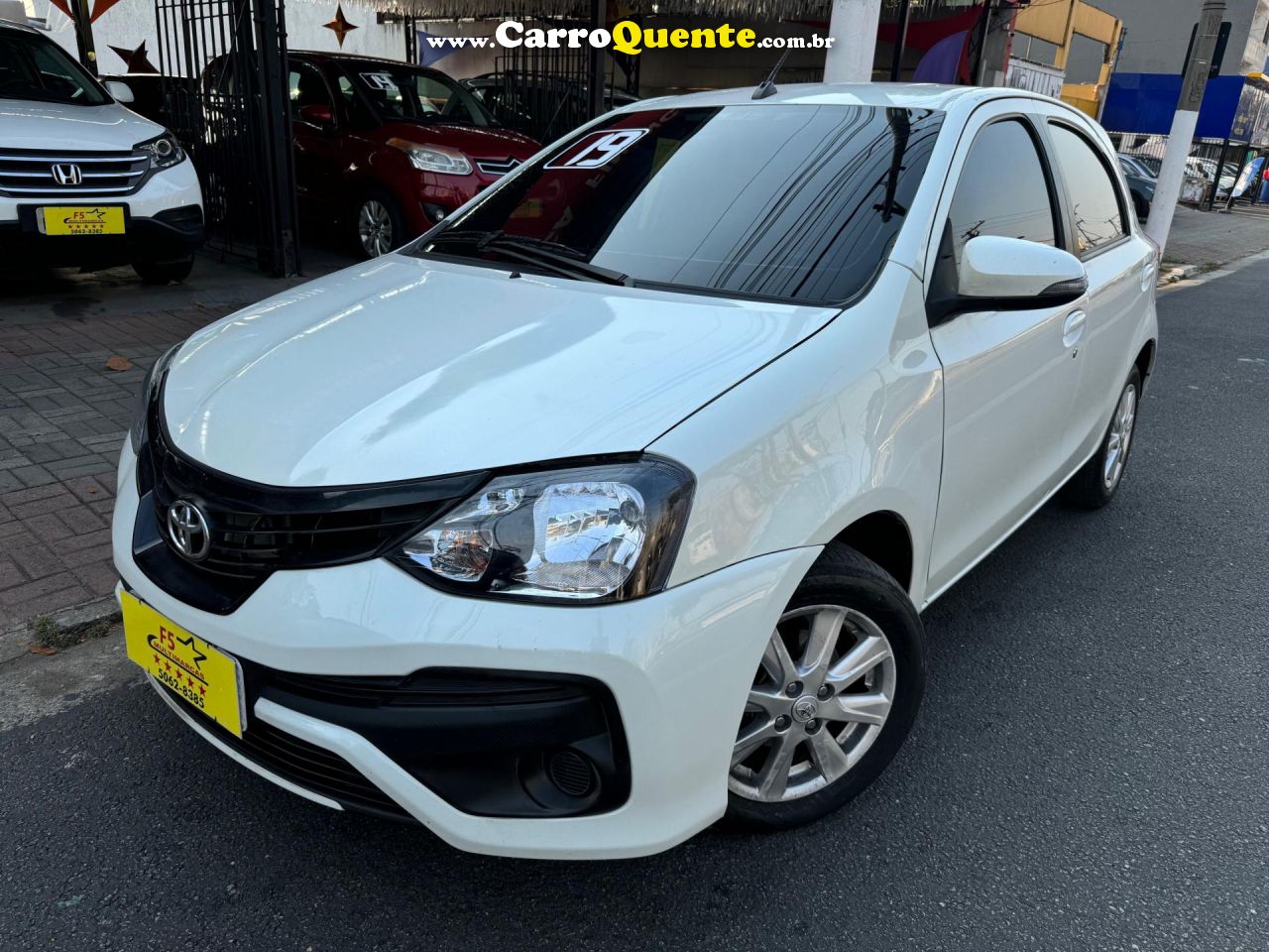 TOYOTA   ETIOS X PLUS 1.5 FLEX 16V 5P AUT.   BRANCO 2019 1.5 FLEX - Loja