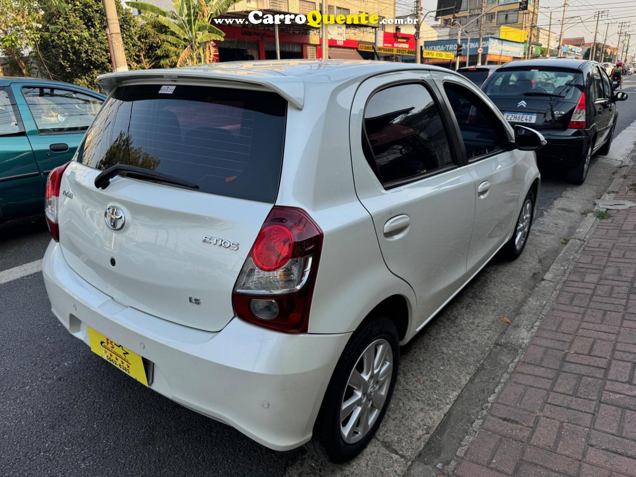 TOYOTA   ETIOS X PLUS 1.5 FLEX 16V 5P AUT.   BRANCO 2019 1.5 FLEX - Loja