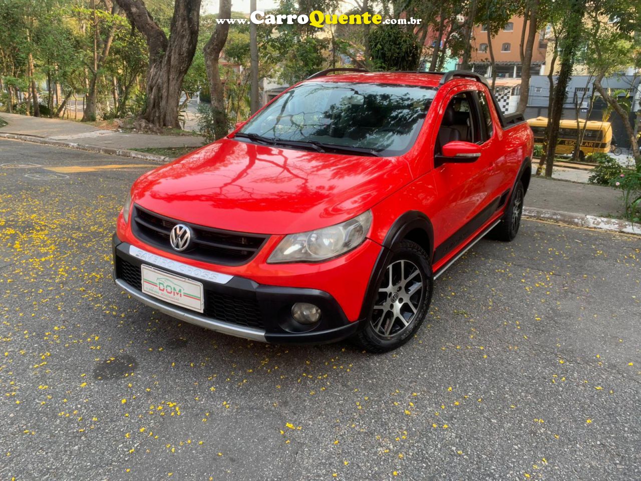 VOLKSWAGEN   SAVEIRO CROSS 1.6 MI TOTAL FLEX 8V CE   VERMELHO 2011 1.6 FLEX - Loja