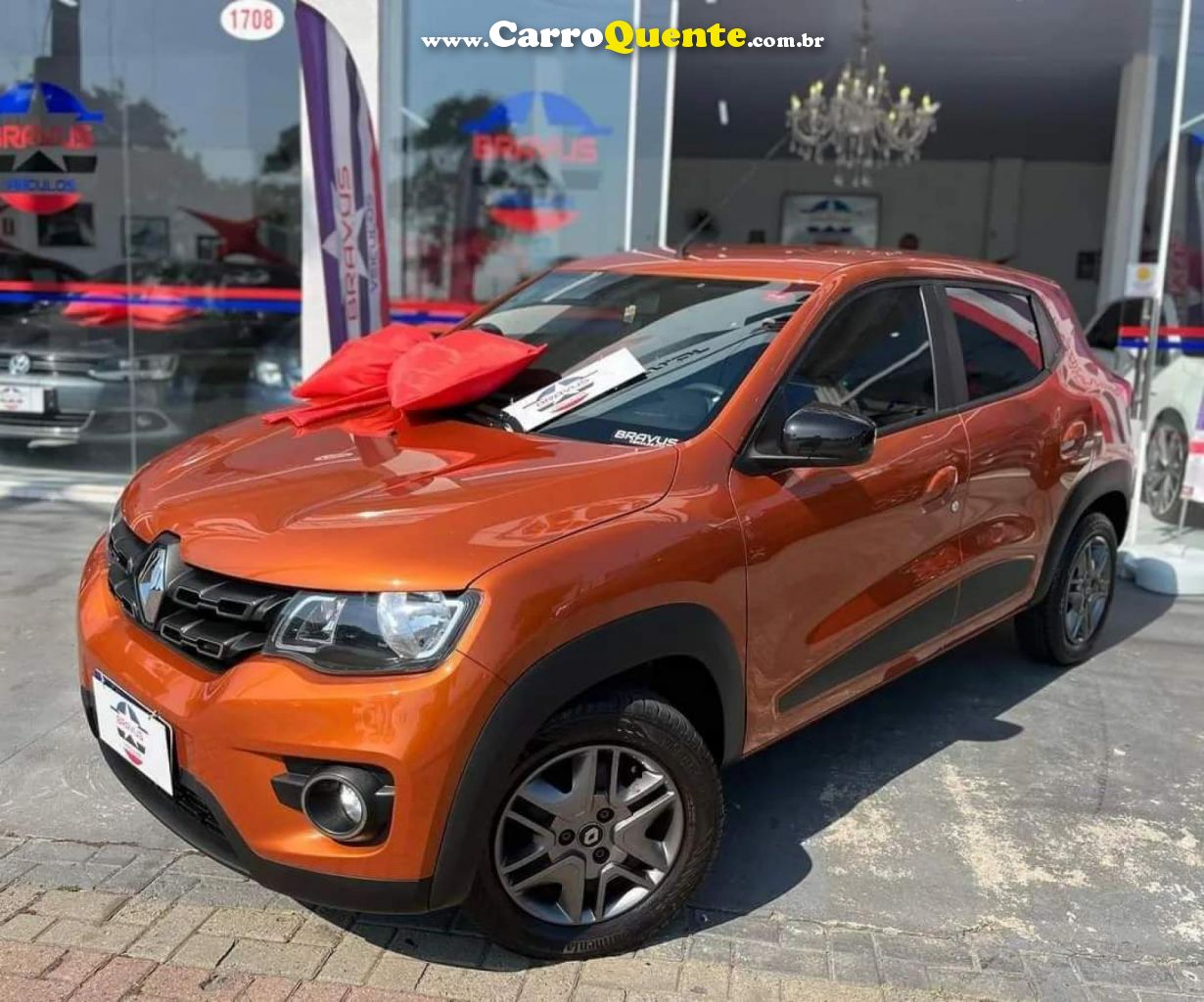 RENAULT   KWID INTENSE 1.0 FLEX 12V 5P MEC.   LARANJA 2022 1.0 FLEX - Loja