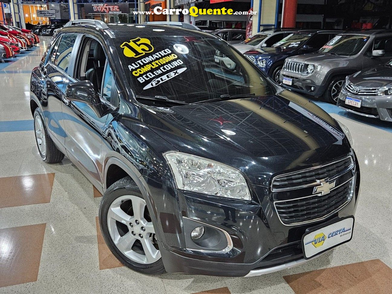 CHEVROLET TRACKER 1.8 LTZ FLEX AUTOMÁTICA * BANCOS EM COURO * - Loja