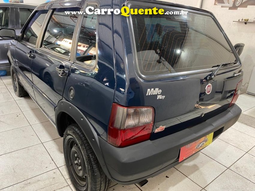 Fiat UNO 1.0 MPI MILLE FIRE ECONOMY 8V FLEX 4P MANUAL - Loja