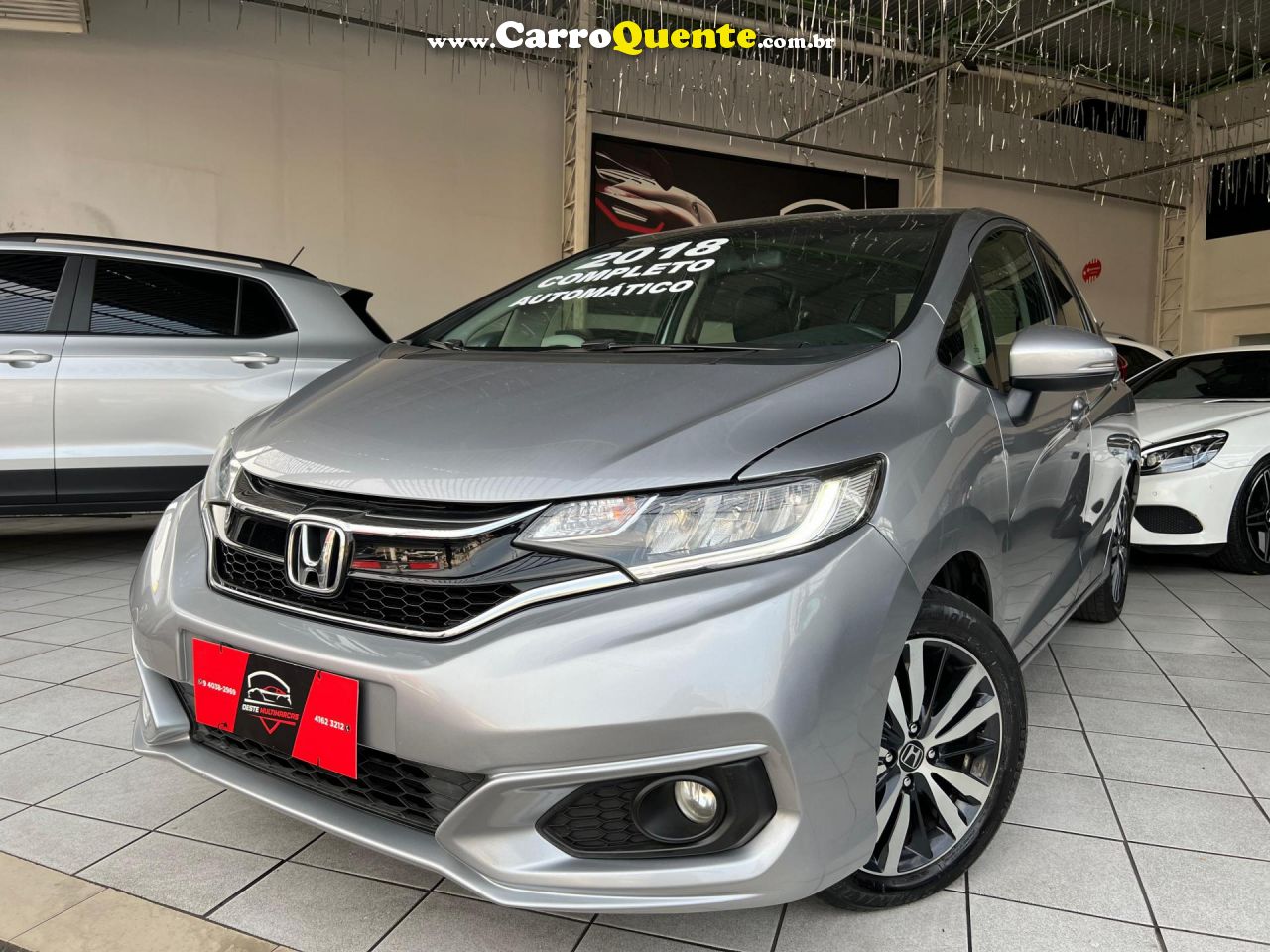 HONDA   FIT EXL 1.5 FLEXFLEXONE 16V 5P AUT   PRATA 2018 1.5 GASOLINA - Loja