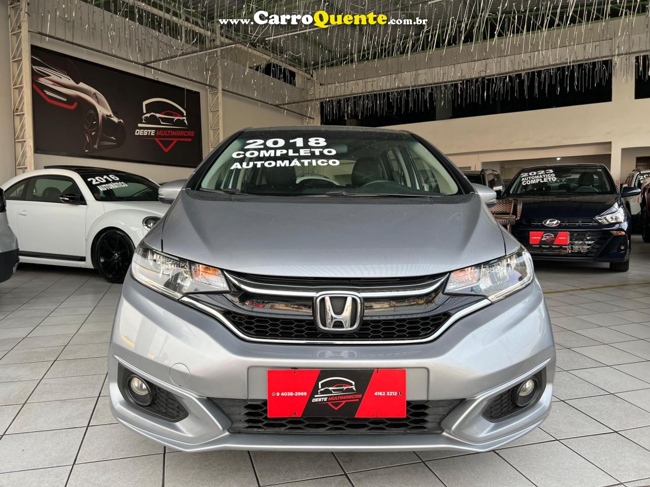 HONDA   FIT EXL 1.5 FLEXFLEXONE 16V 5P AUT   PRATA 2018 1.5 GASOLINA - Loja