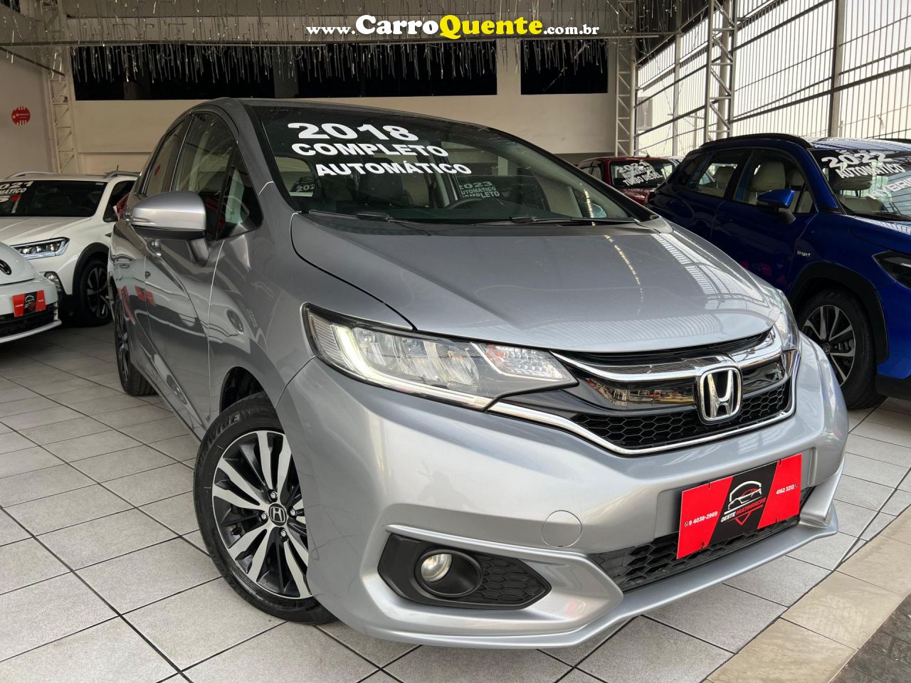 HONDA   FIT EXL 1.5 FLEXFLEXONE 16V 5P AUT   PRATA 2018 1.5 GASOLINA - Loja