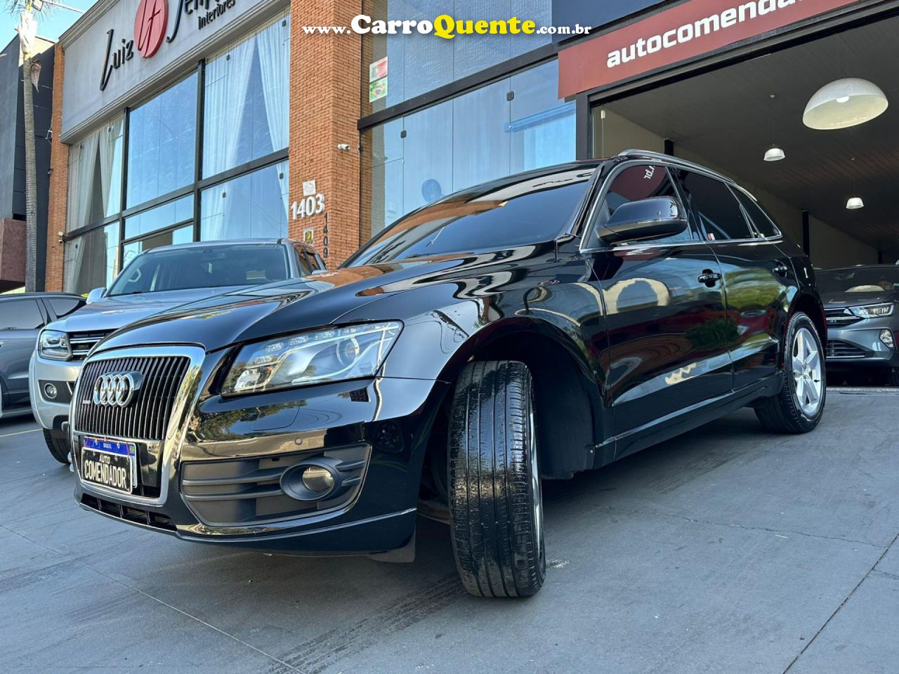 AUDI   Q5 3.2 FSI V6 QUATTRO S TRONIC   PRETO 2011 3.2 GASOLINA - Loja