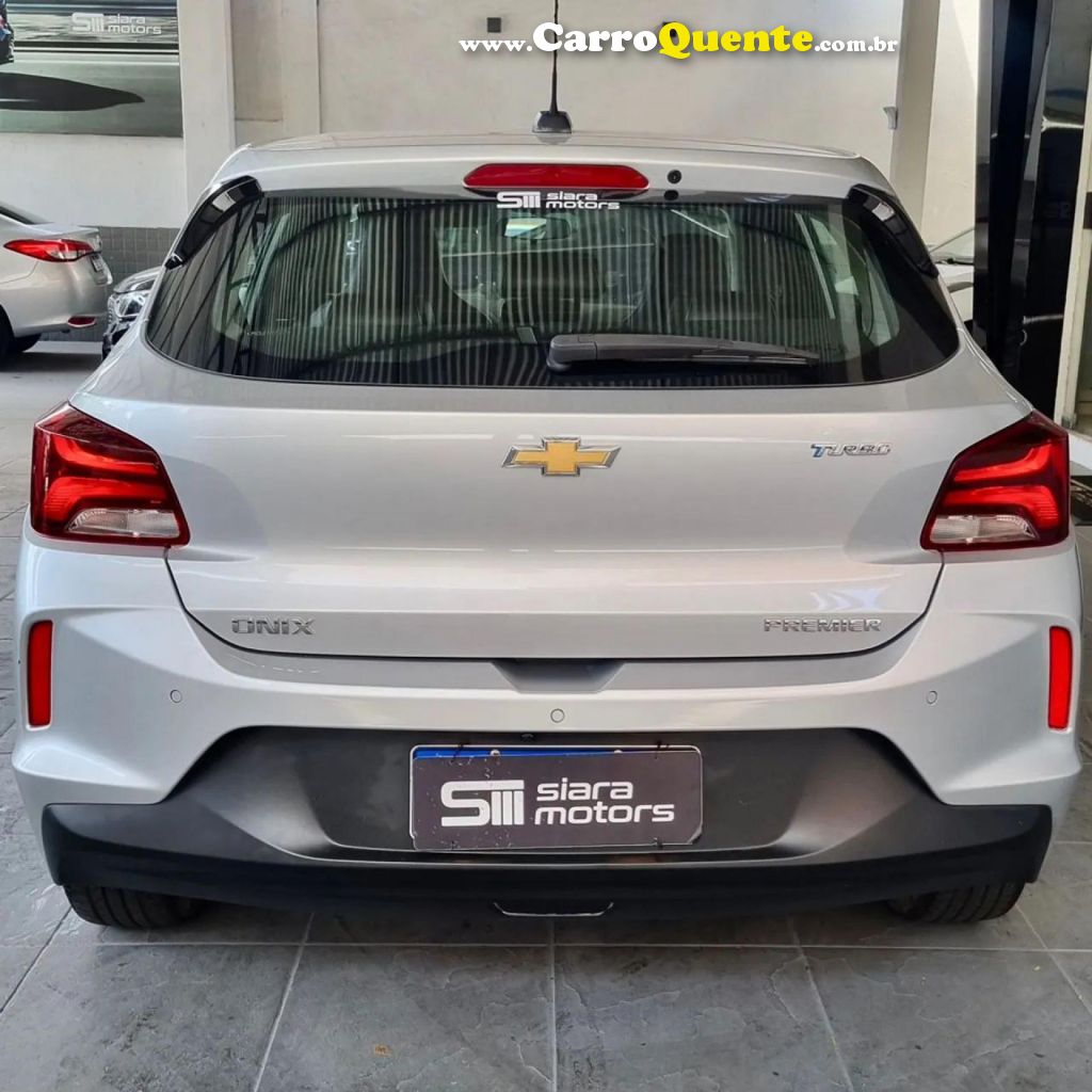 CHEVROLET   ONIX HATCH PREM. 1.0 12V TB FLEX 5P AUT.   PRATA 2021 1.0 FLEX - Loja