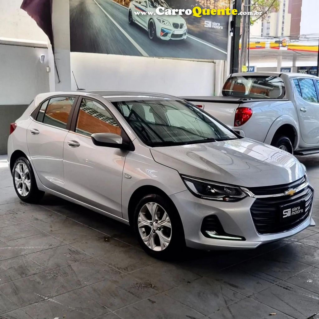 CHEVROLET   ONIX HATCH PREM. 1.0 12V TB FLEX 5P AUT.   PRATA 2021 1.0 FLEX - Loja