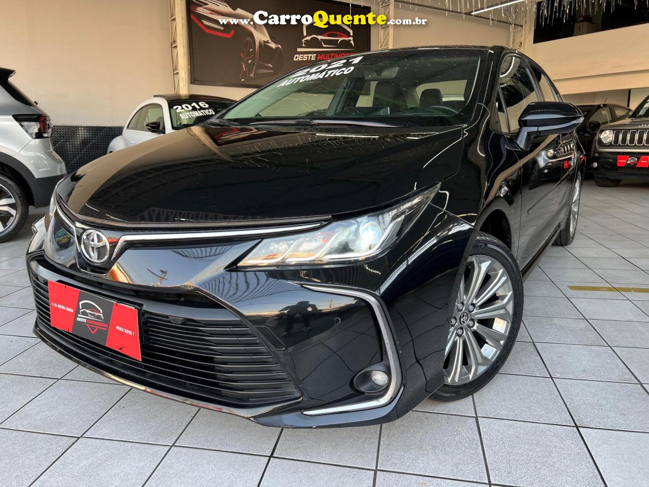 TOYOTA   COROLLA XEI 2.0 FLEX 16V AUT.   PRETO 2021 2.0 FLEX - Loja