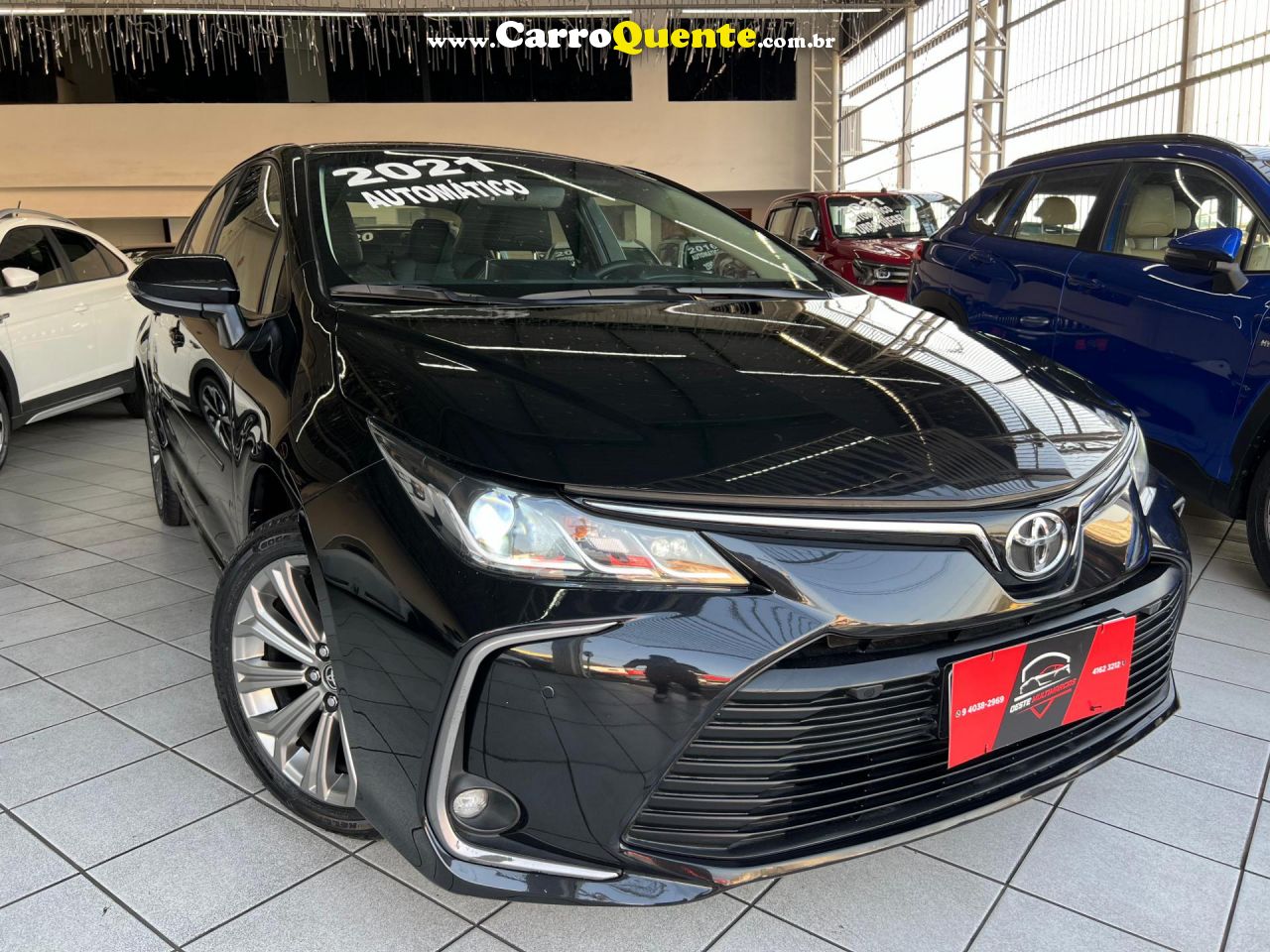 TOYOTA   COROLLA XEI 2.0 FLEX 16V AUT.   PRETO 2021 2.0 FLEX - Loja