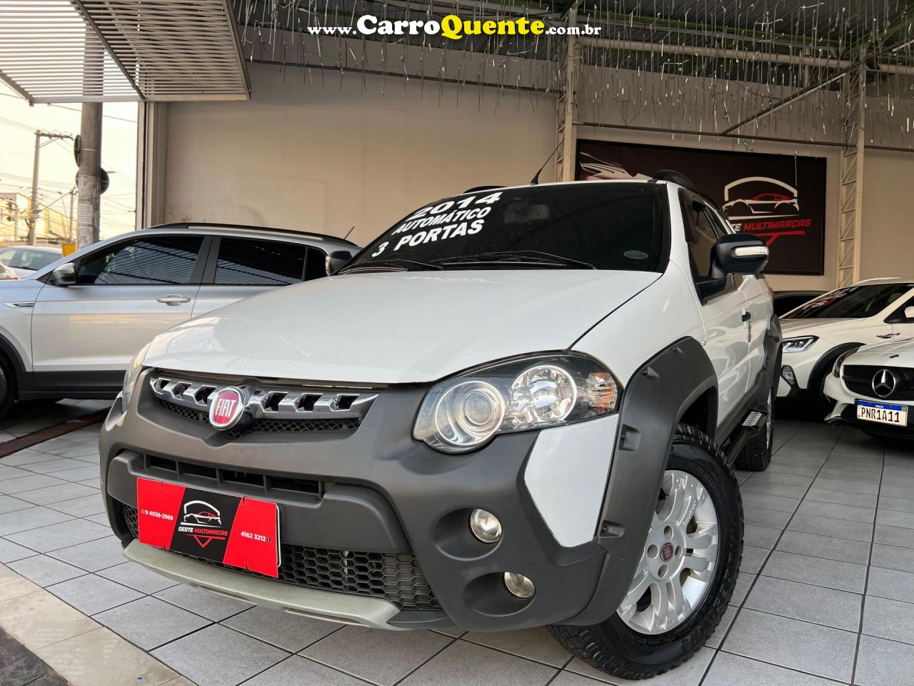 FIAT   STRADA ADVENTURE1.8 1.8 LOCKER FLEX CD   BRANCO 2014 1.8 FLEX - Loja