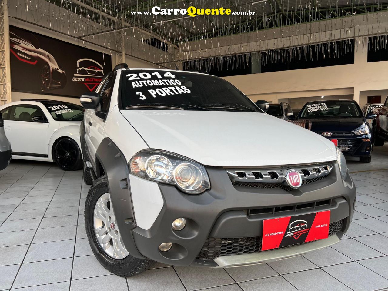 FIAT   STRADA ADVENTURE1.8 1.8 LOCKER FLEX CD   BRANCO 2014 1.8 FLEX - Loja