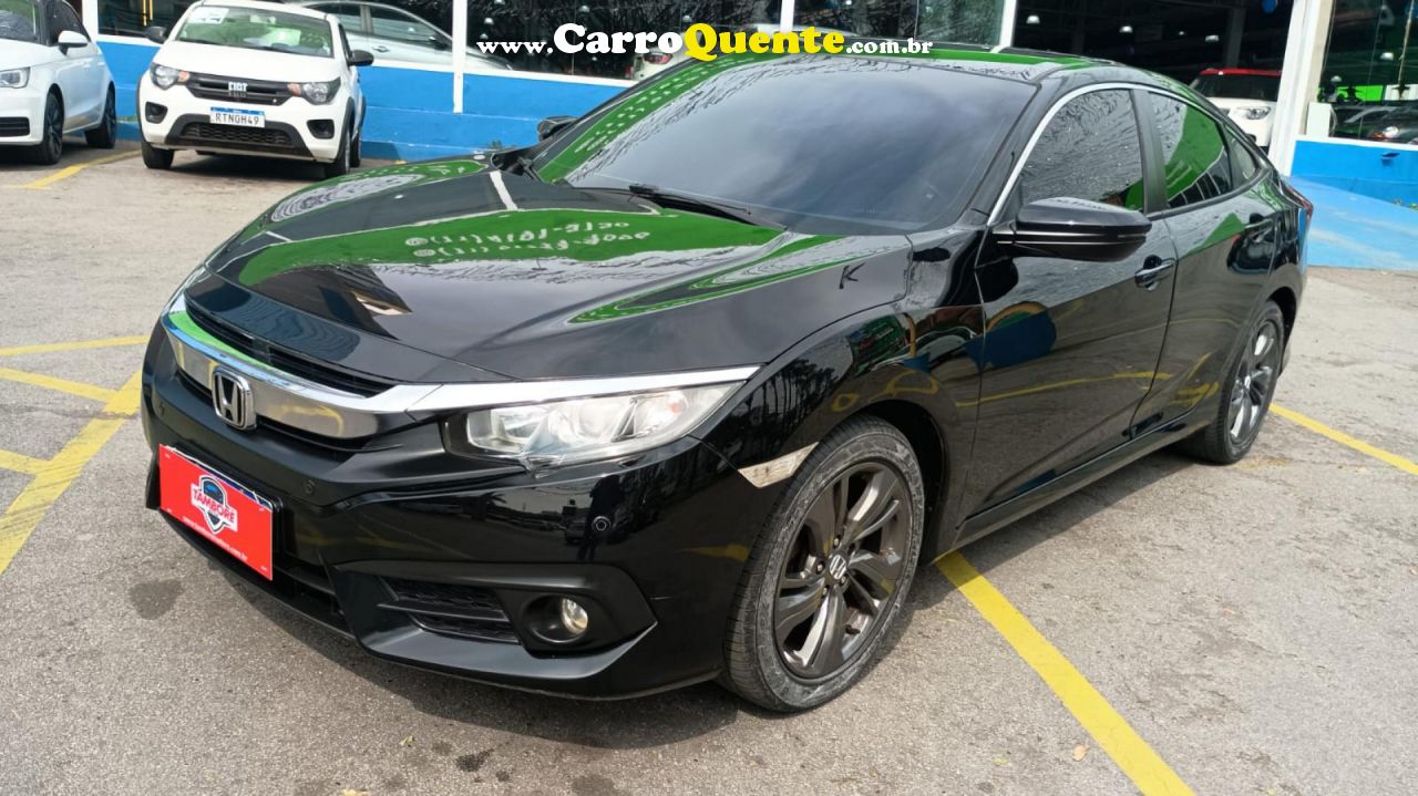 HONDA   CIVIC SEDAN EXL 2.0 FLEX 16V AUT.4P   PRETO 2018 2.0 FLEX - Loja