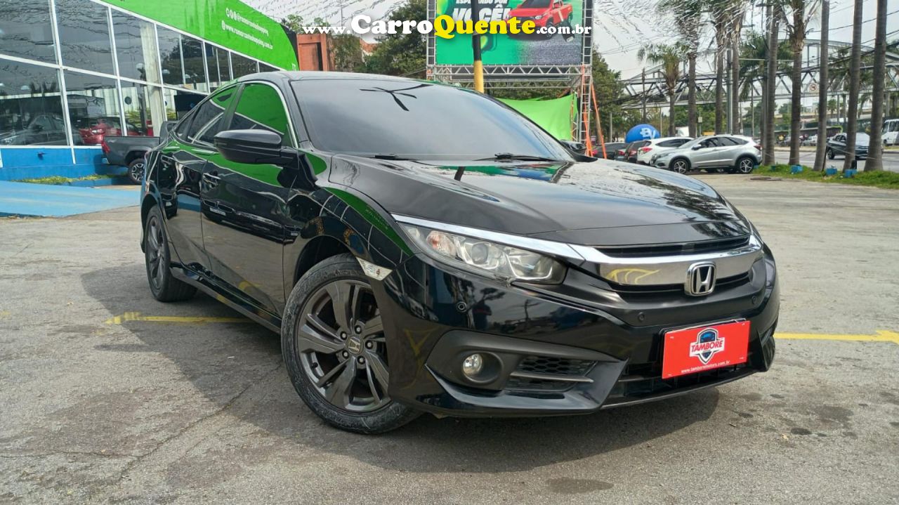 HONDA   CIVIC SEDAN EXL 2.0 FLEX 16V AUT.4P   PRETO 2018 2.0 FLEX - Loja