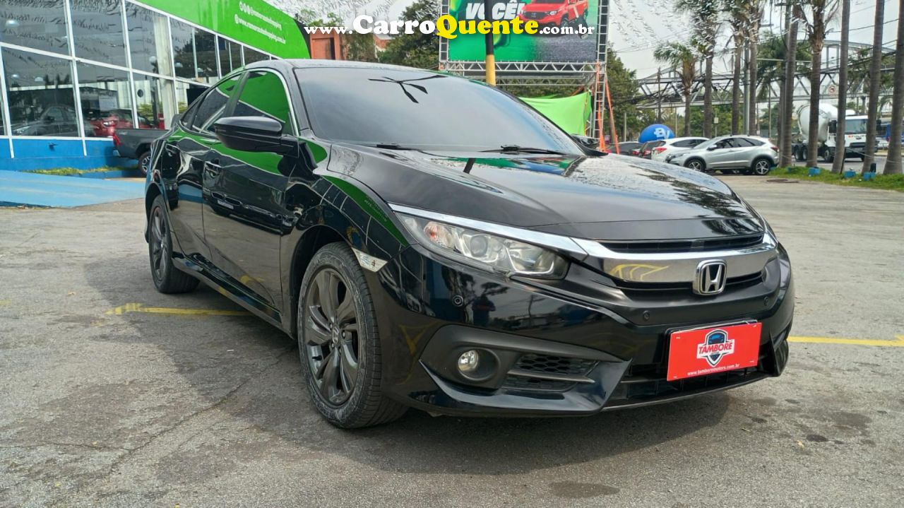 HONDA   CIVIC SEDAN EXL 2.0 FLEX 16V AUT.4P   PRETO 2018 2.0 FLEX - Loja