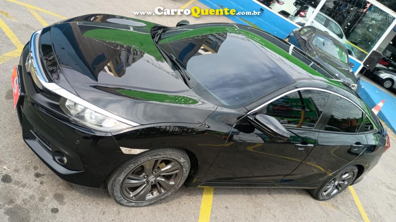 HONDA   CIVIC SEDAN EXL 2.0 FLEX 16V AUT.4P   PRETO 2018 2.0 FLEX - Loja