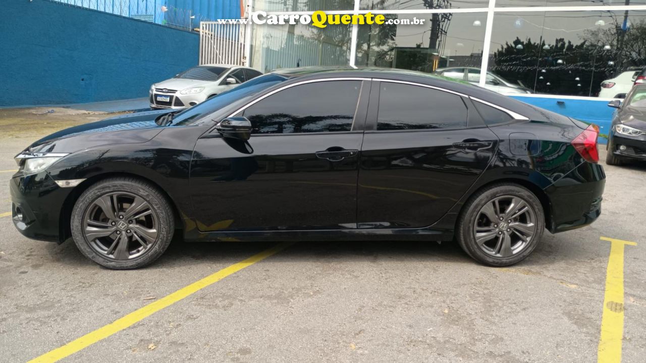 HONDA   CIVIC SEDAN EXL 2.0 FLEX 16V AUT.4P   PRETO 2018 2.0 FLEX - Loja