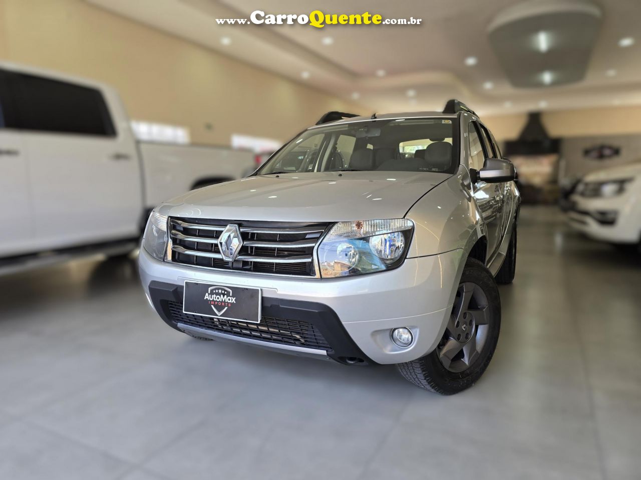 RENAULT   DUSTER TECHROAD 2.0 HI-FLEX 16V AUT.   PRATA 2014 2.0 GASOLINA - Loja