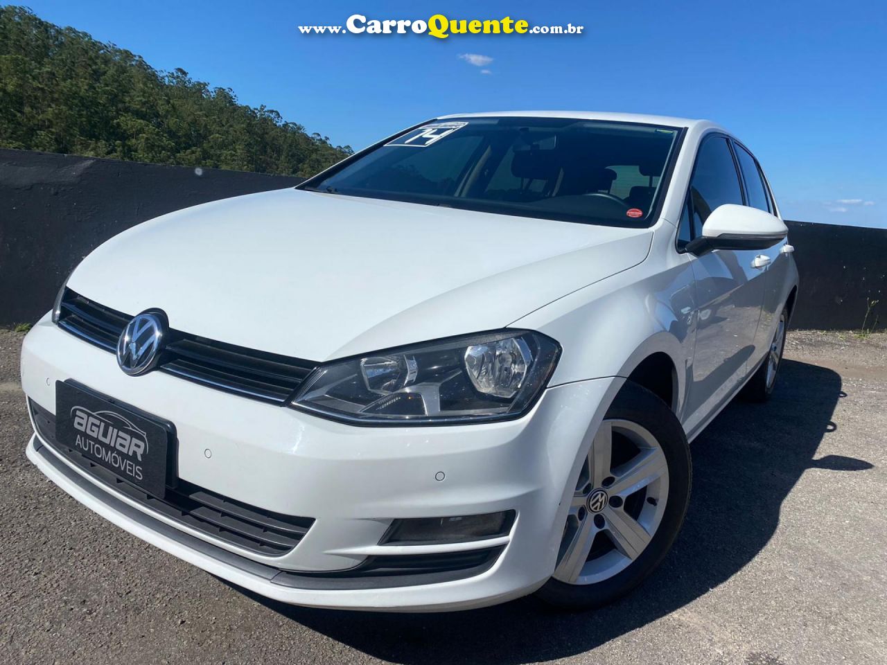 VOLKSWAGEN   GOLF COMFORTLINE 1.4 TSI 140CV AUT.   BRANCO 2014 1.4 GASOLINA - Loja