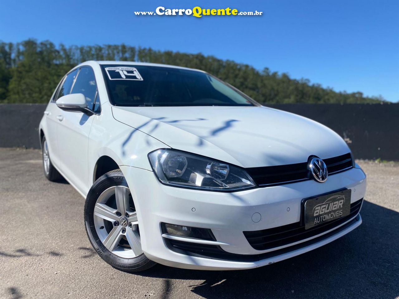 VOLKSWAGEN   GOLF COMFORTLINE 1.4 TSI 140CV AUT.   BRANCO 2014 1.4 GASOLINA - Loja