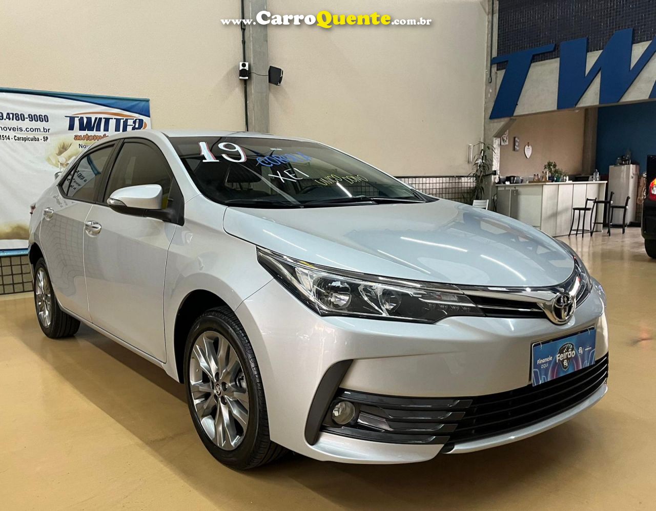 TOYOTA   COROLLA XEI 2.0 FLEX 16V AUT.   PRATA 2019 2.0 FLEX - Loja