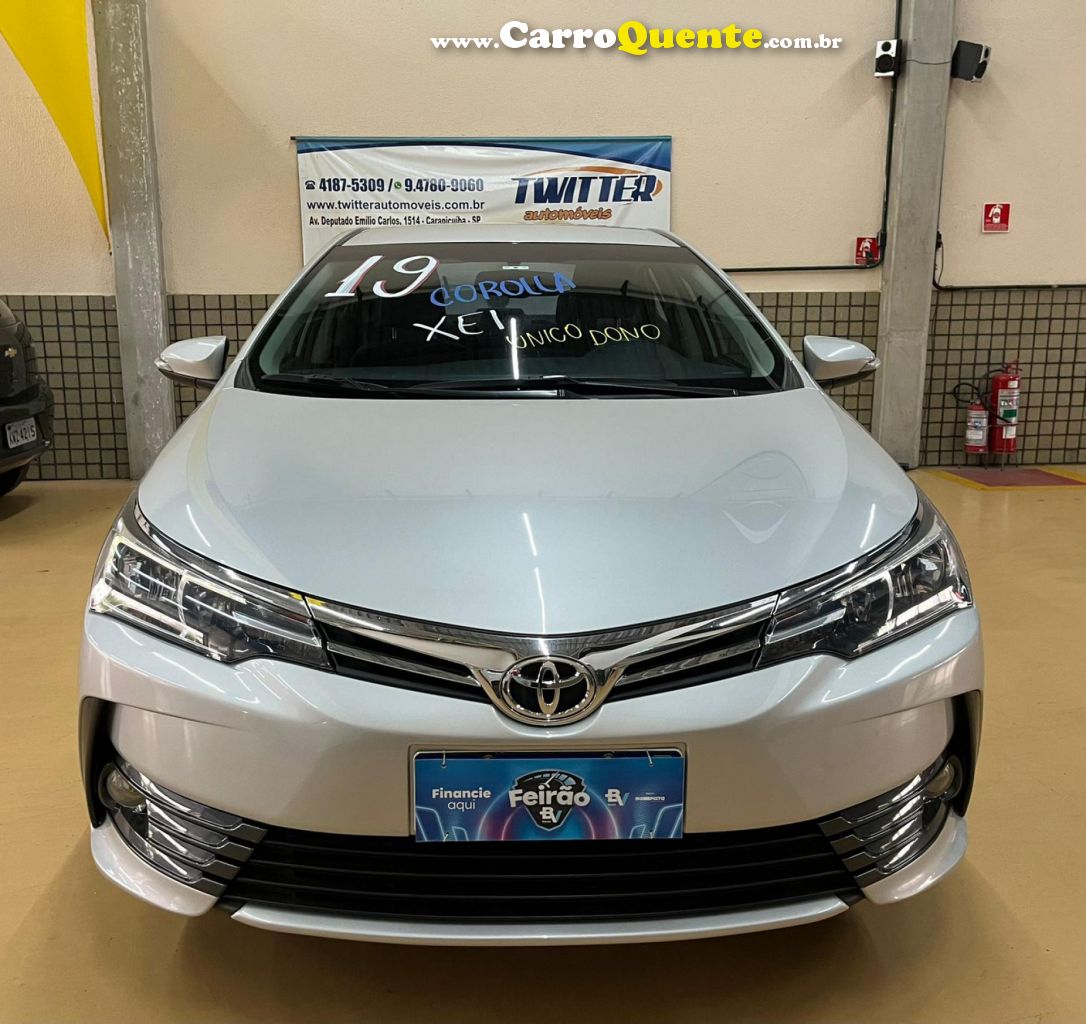 TOYOTA   COROLLA XEI 2.0 FLEX 16V AUT.   PRATA 2019 2.0 FLEX - Loja