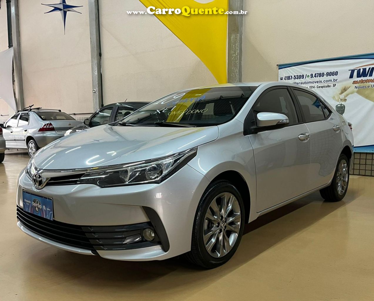 TOYOTA   COROLLA XEI 2.0 FLEX 16V AUT.   PRATA 2019 2.0 FLEX - Loja