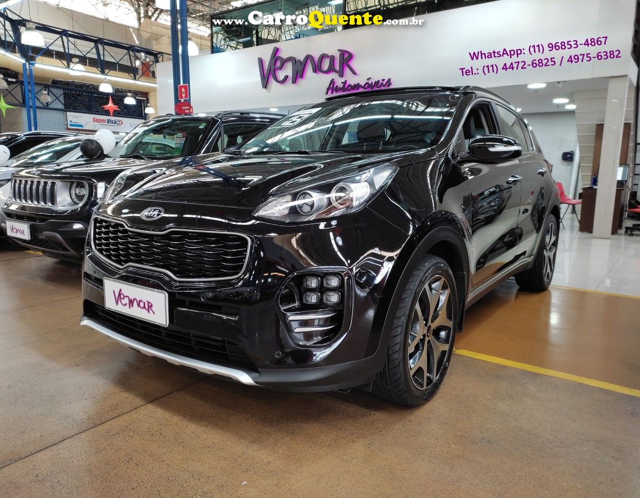 KIA SPORTAGE EX 2.0 FLEX AUTOM. C/ TETO PANORÂMICO - Loja