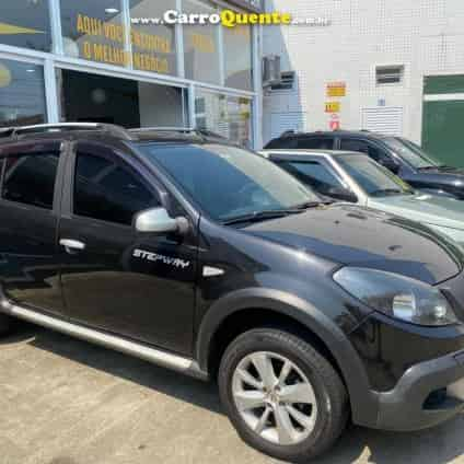 RENAULT   SANDERO STEPWAY HI-FLEX 1.6 16V 5P   PRETO 2012 1.6 GASOLINA