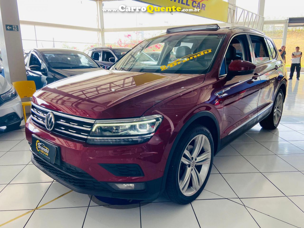 VOLKSWAGEN   TIGUAN ALLSPAC COMF 250 TSI 1.4 FLEX   VERMELHO 2018 1.4 FLEX - Loja