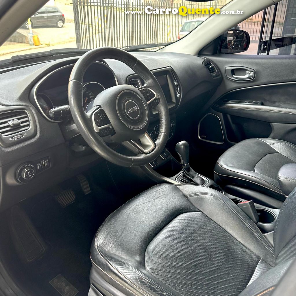 JEEP   COMPASS LONGITUDE 2.0 4X2 FLEX 16V AUT.   PRETO 2018 2.0 FLEX - Loja