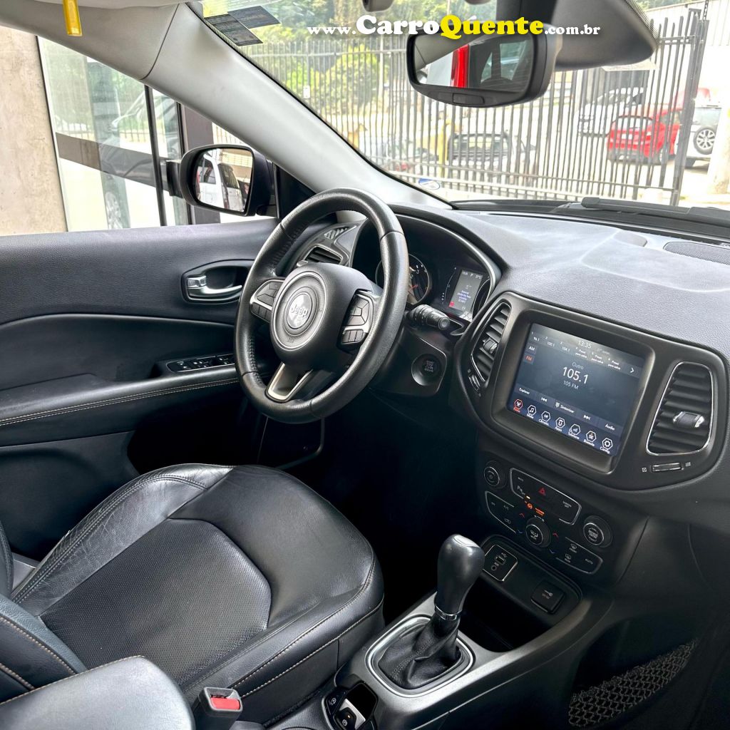 JEEP   COMPASS LONGITUDE 2.0 4X2 FLEX 16V AUT.   PRETO 2018 2.0 FLEX - Loja