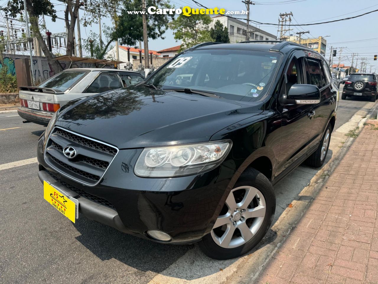 HYUNDAI   SANTA FE GLS 2.7 V6 4X4TIPTRONIC   PRETO 2009 2.7 GASOLINA - Loja