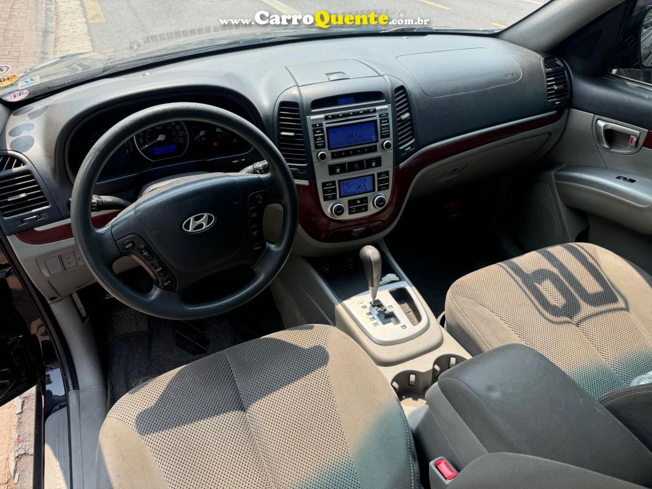 HYUNDAI   SANTA FE GLS 2.7 V6 4X4TIPTRONIC   PRETO 2009 2.7 GASOLINA - Loja