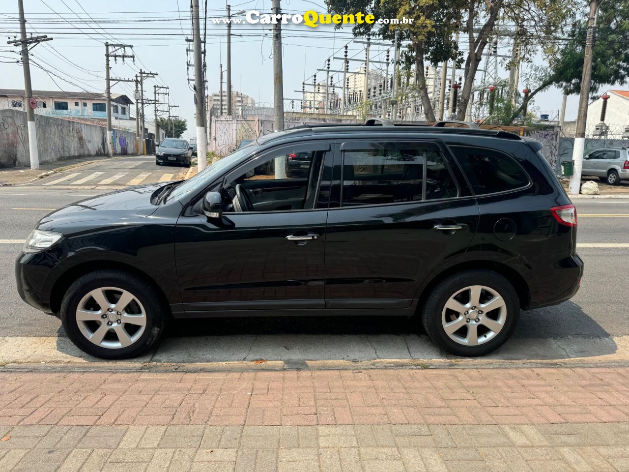 HYUNDAI   SANTA FE GLS 2.7 V6 4X4TIPTRONIC   PRETO 2009 2.7 GASOLINA - Loja