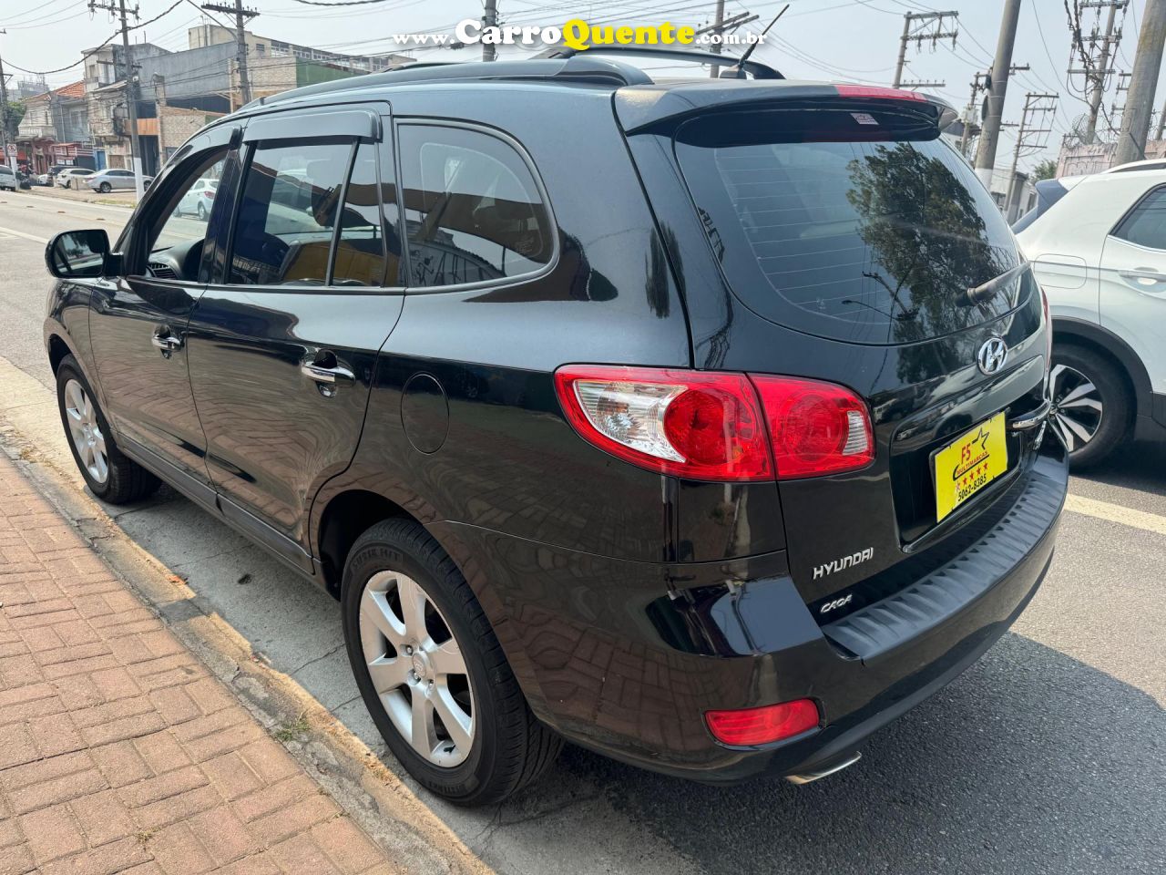 HYUNDAI   SANTA FE GLS 2.7 V6 4X4TIPTRONIC   PRETO 2009 2.7 GASOLINA - Loja