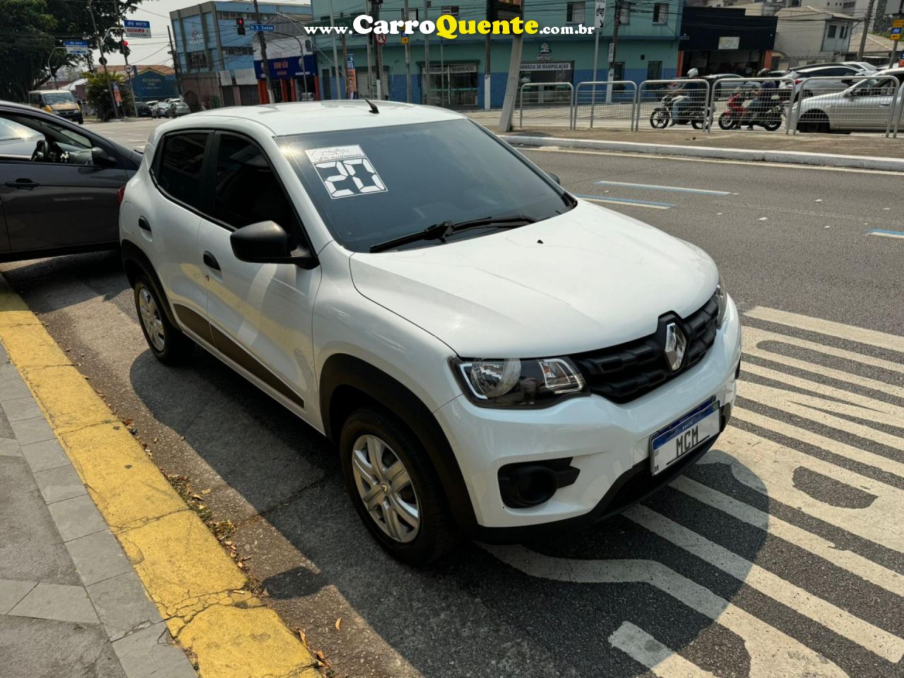 RENAULT   KWID ZEN 1.0 FLEX 12V 5P MEC.   BRANCO 2020 1.0 FLEX - Loja