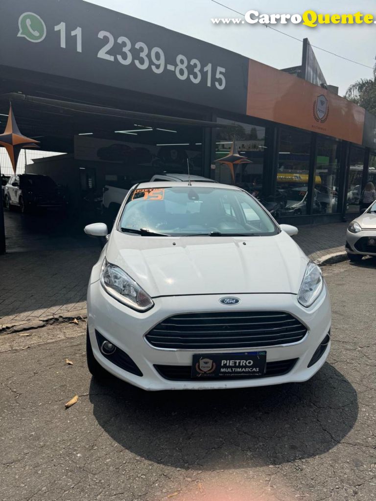 FORD   FIESTA TIT.TIT.PLUS 1.6 16V FLEX AUT.   BRANCO 2015 1.6 FLEX - Loja