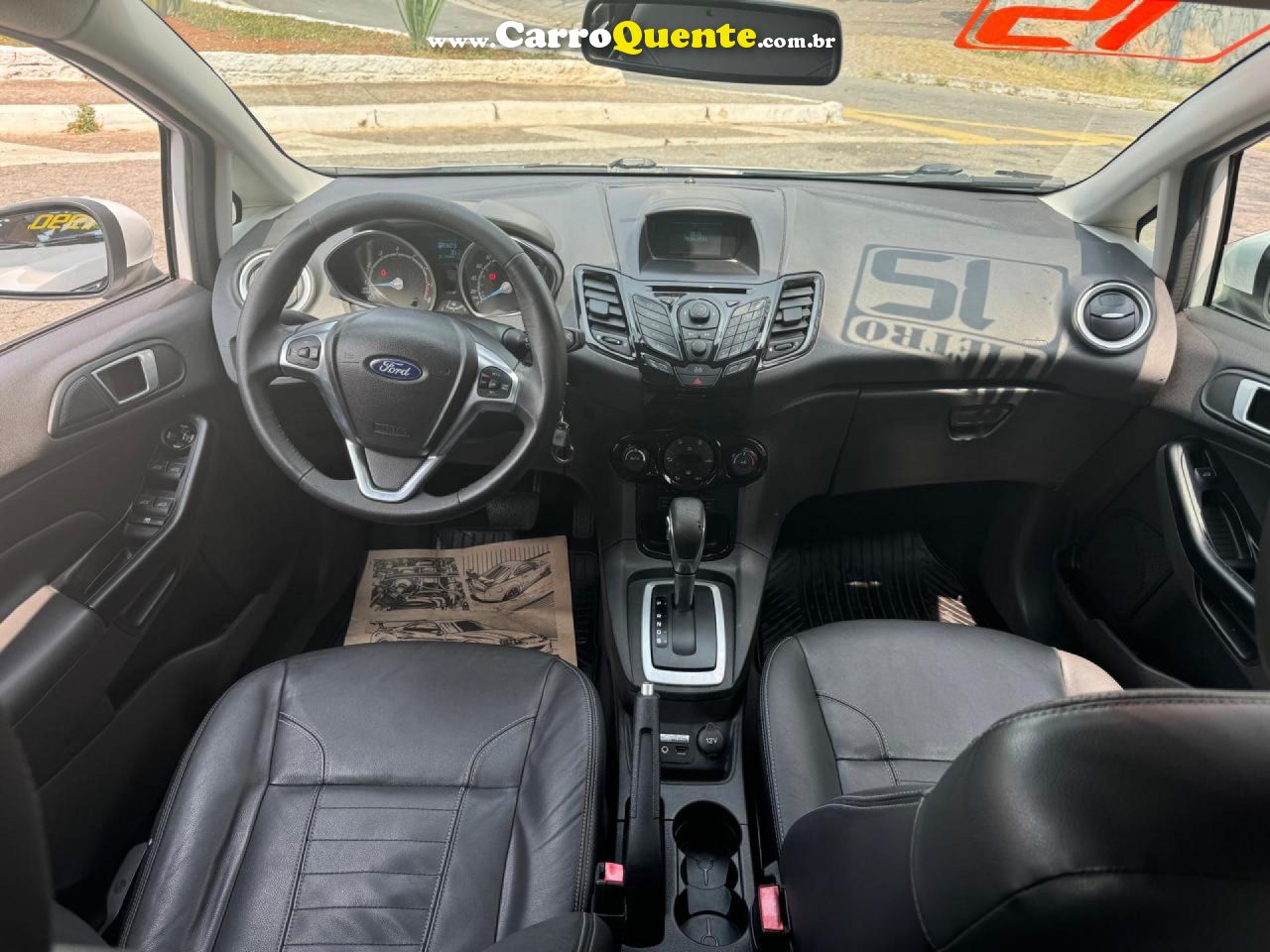 FORD   FIESTA TIT.TIT.PLUS 1.6 16V FLEX AUT.   BRANCO 2015 1.6 FLEX - Loja