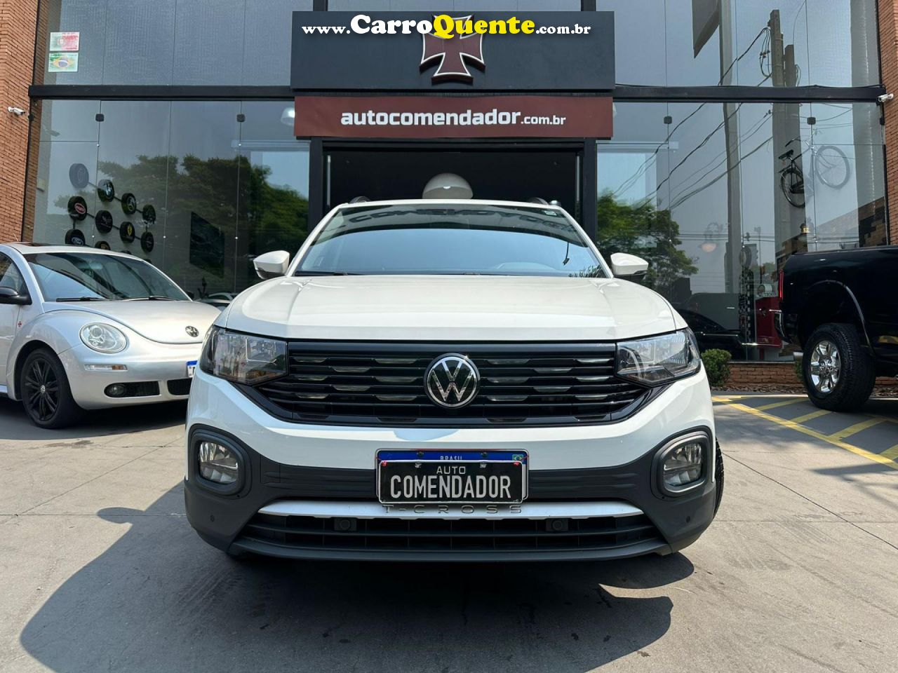 VOLKSWAGEN   T-CROSS COMFOR. 200 TSI 1.0 FLEX 5P AUT.   BRANCO 2022 1.0 FLEX - Loja