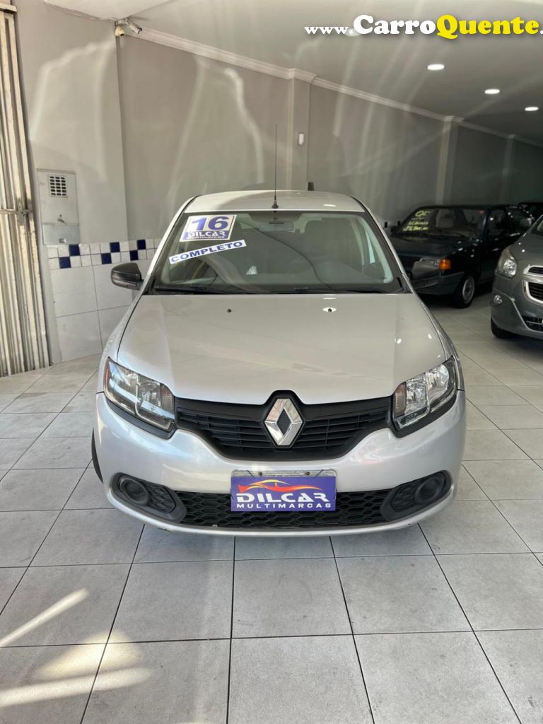 RENAULT   SANDERO AUTHENTIQUE HI-POWER 1.0 16V 5P   PRATA 2016 1.0 FLEX - Loja