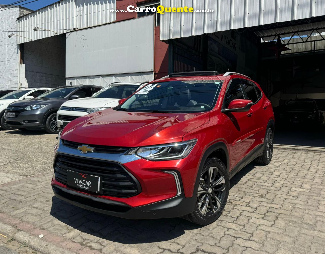 CHEVROLET   TRACKER PREMIER 1.2 TURBO 12V FLEX AUT.   VERMELHO 2024 1.2 FLEX - Loja