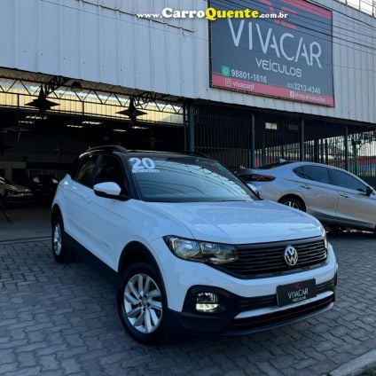 VOLKSWAGEN   T-CROSS SENSE 200 TSI 1.0 FLEX 5P AUT.   BRANCO 2020 1.0 FLEX