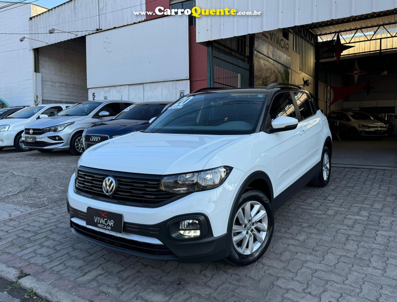 VOLKSWAGEN   T-CROSS SENSE 200 TSI 1.0 FLEX 5P AUT.   BRANCO 2020 1.0 FLEX - Loja